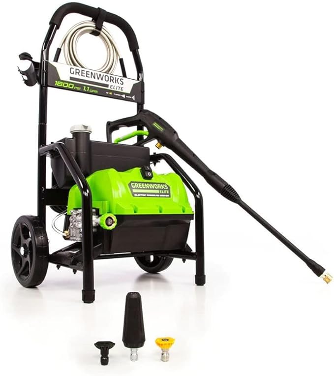 Greenworks PW-1800 1800 PSI 1.1 GPM Electric Pressure Washer