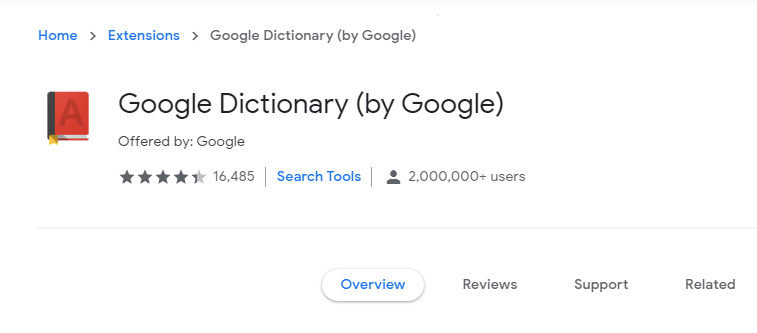 دیکشنری google