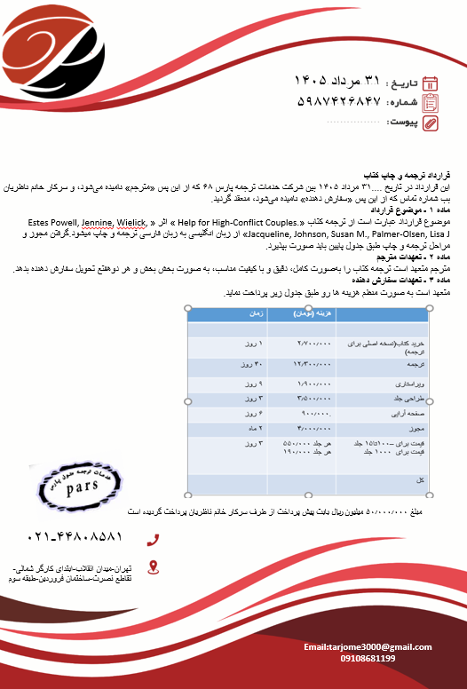 نمونه قرارداد موسسه ترنسلیت 68